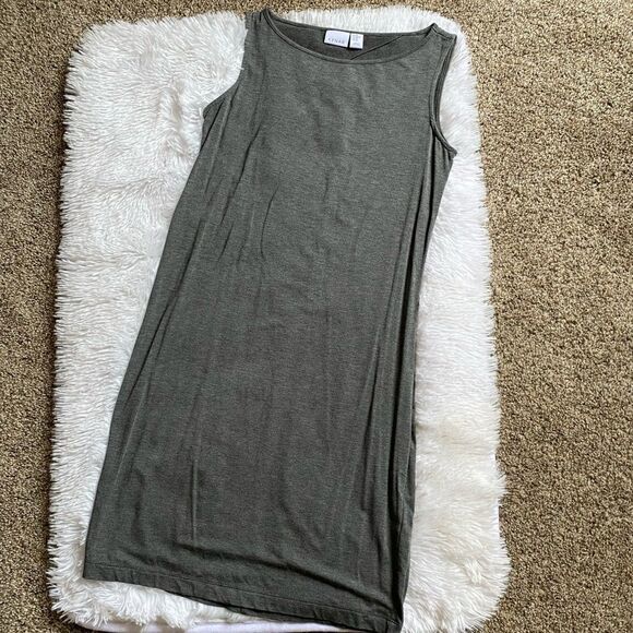 Kenar Dress Sleeveless Gray Stretch Open Back Casual Comfy Women’s Size XS - Picture 1 of 7